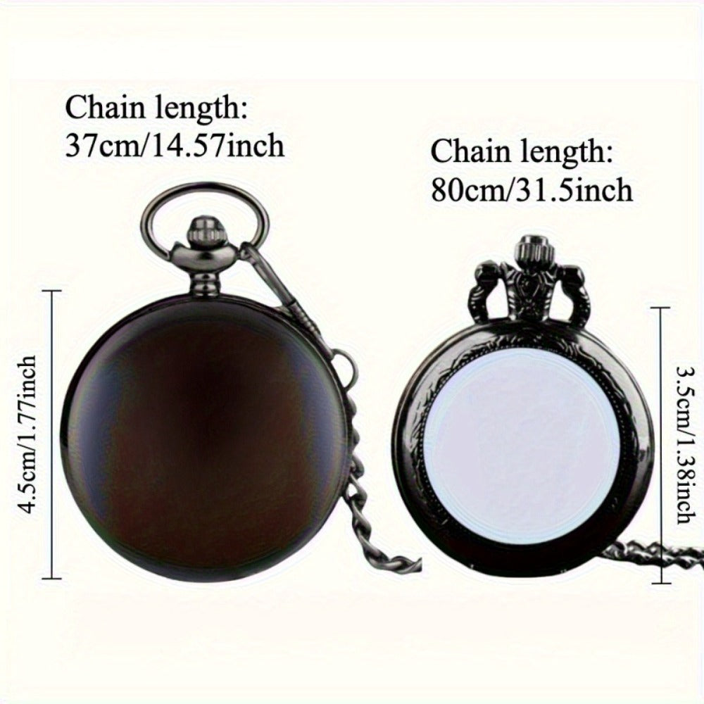 Pocket Watch - Set of 10 | Classic Round Vintage Watches Bulk Pack, Assorted Gift Watches - product detail view 4