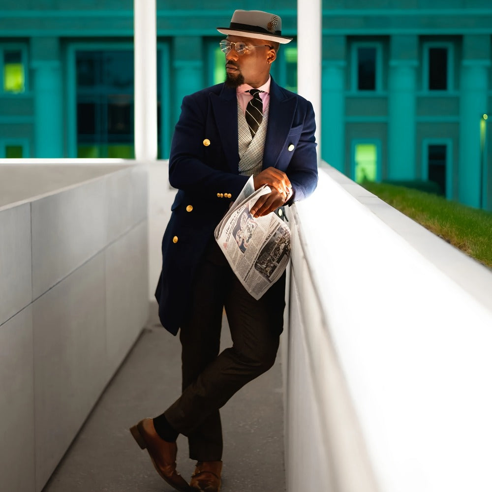 Pork Pie Hat - for Men Women - Premium Wool Adjustable Lightweight, Dress Wedding - product detail view 15