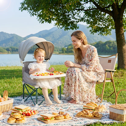Portable Baby Booster Seat - Detachable Feeding Tray – view 4