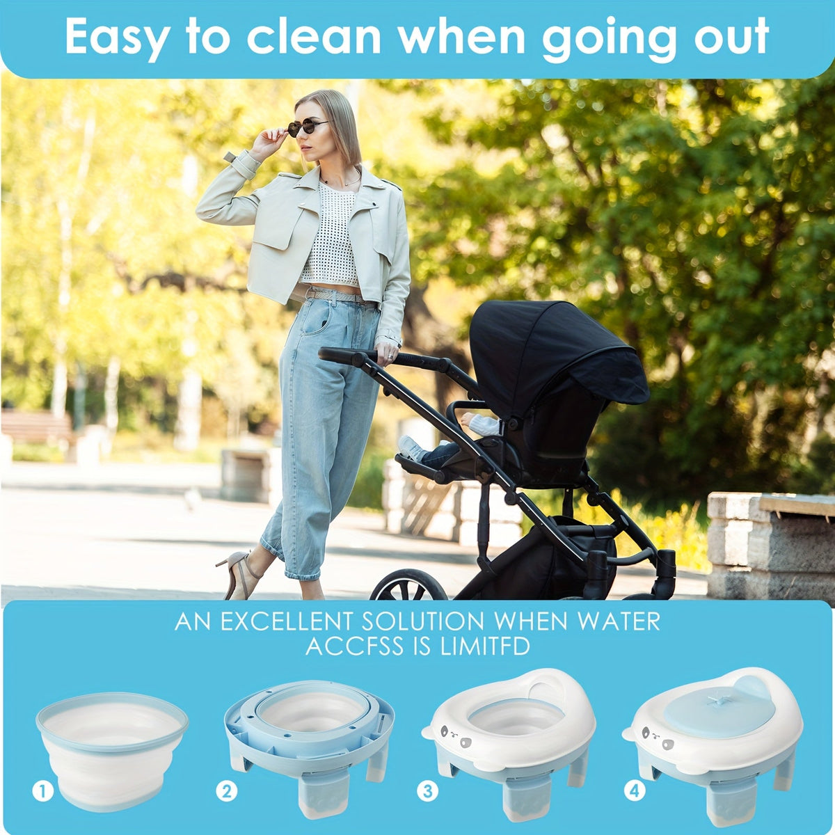 Potty Training Seat - 20-pcs Portable Foldable – view 7