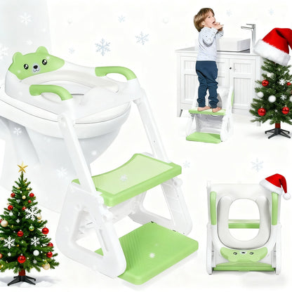 Potty Training Seat - Adjustable 2-In-1 Toilet Step – view 4