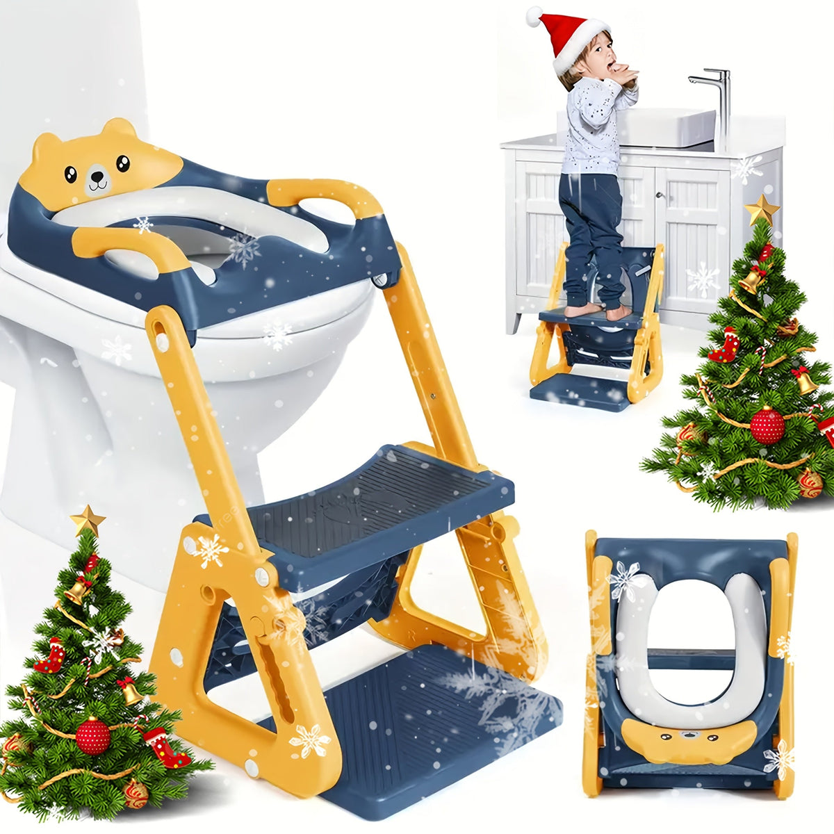 Potty Training Seat - Adjustable 2-In-1 Toilet Step – view 8