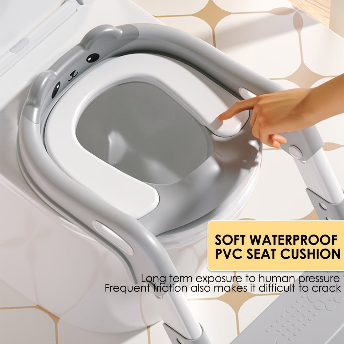 Potty Training Seat - Adjustable Soft 2-Step Ladder – view 2