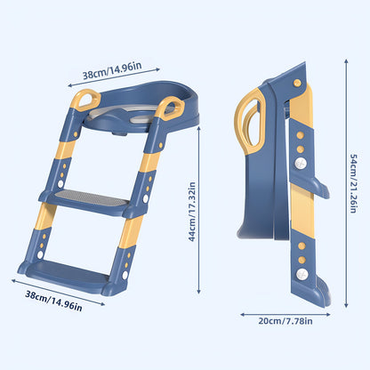 Potty Training Seat - Foldable Adjustable Toilet Step – view 4