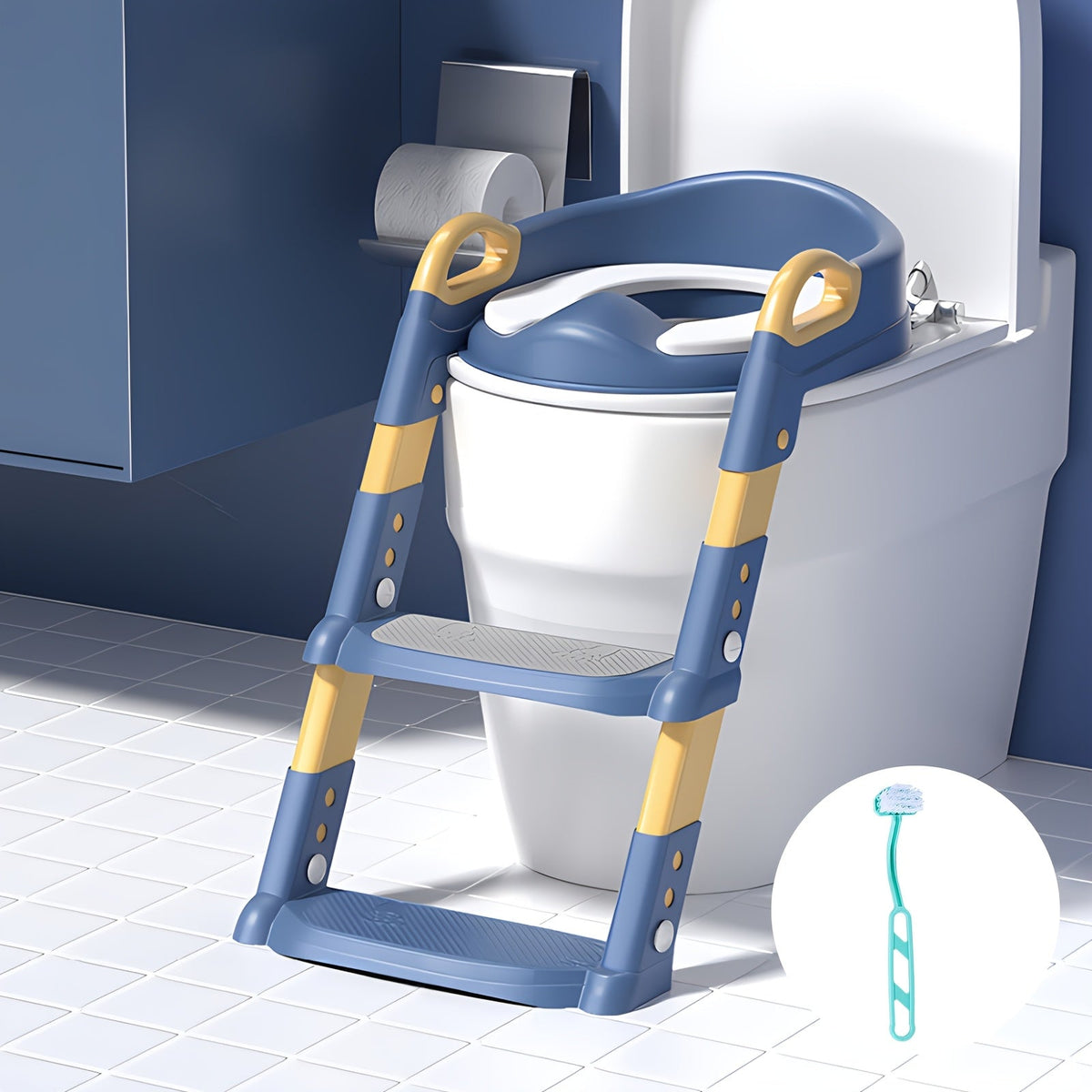 Potty Training Seat - Foldable Adjustable Toilet Step – view 5