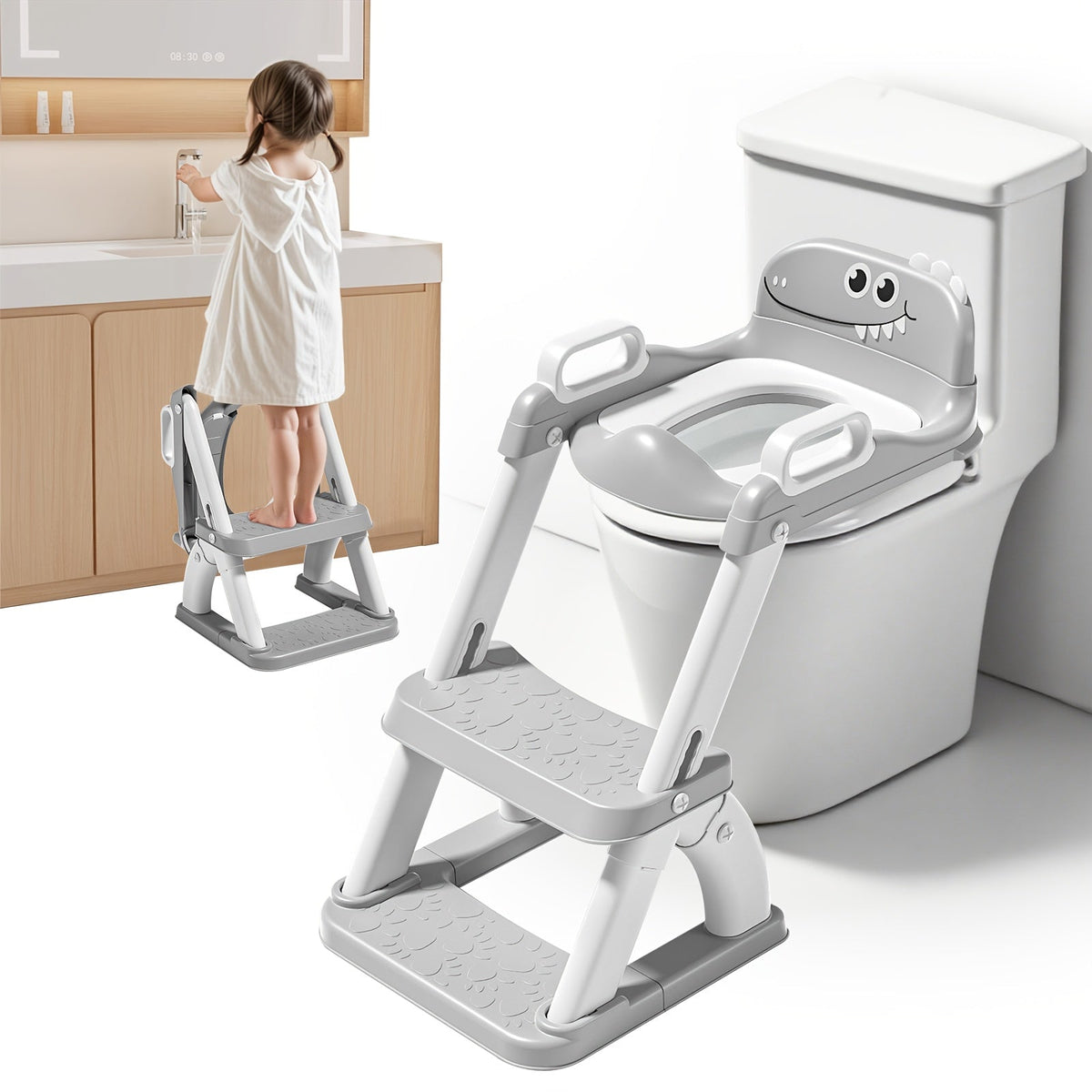 Potty Training Seat - Non-Slip 2-In-1 Toilet Detachable – view 10