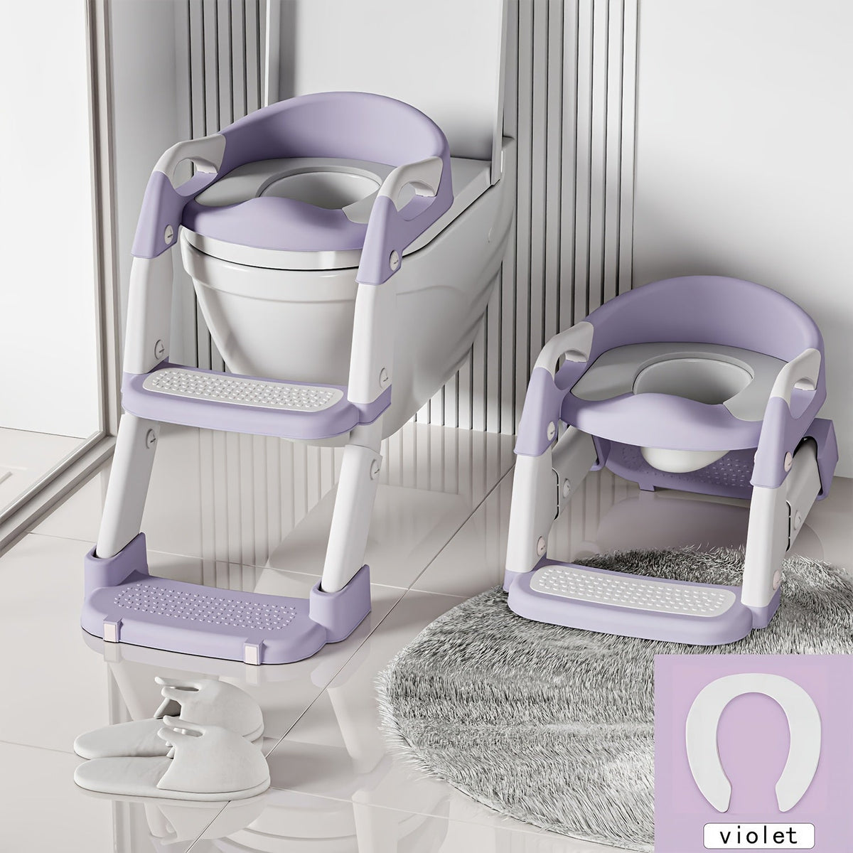 Potty Training Seat - Step Stool Ladder Toilet – view 3