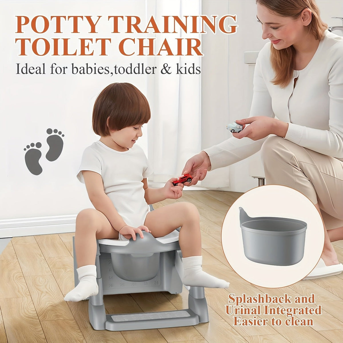 Potty Training Seat - Step Stool Ladder Toilet – view 7