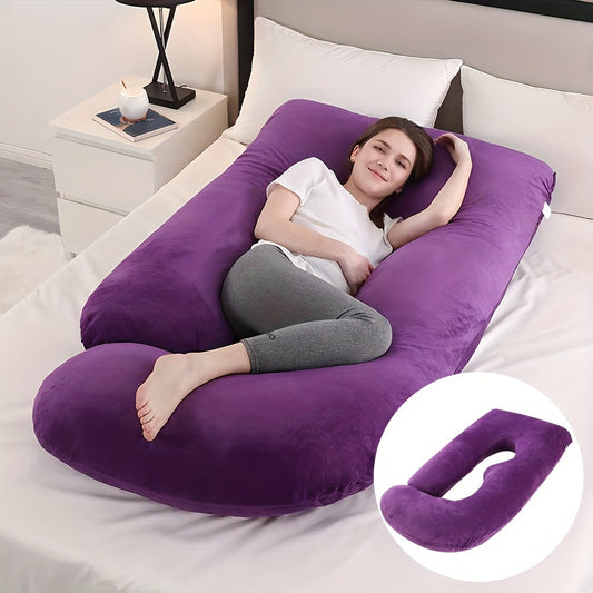 Pregnancy Pillow - 62-inch J-shaped Full-body Maternity – main product image