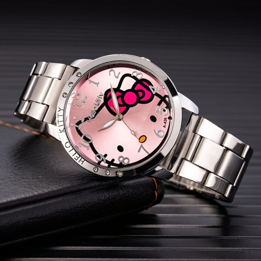 Quartz Watch - Hello Kitty for Girls Official Sanrio Licensed Stylish Wristwatch, Cute - main product view