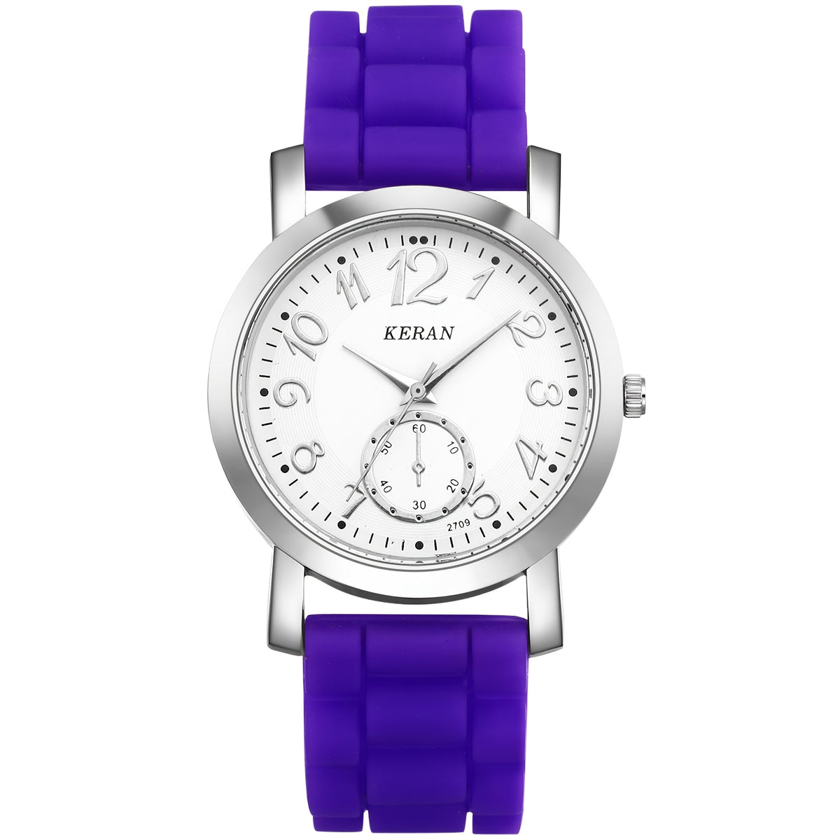 Quartz Watch - Jelly Silicone Strap Analog Wristwatch Unisex Teens Colorful Candy Color - product detail view 14