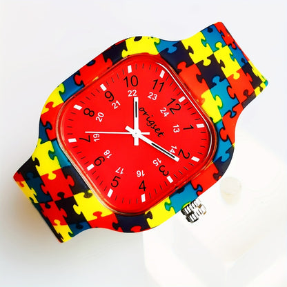 Quartz Watch - Nurse with 24-Hour Puzzle Dial Japanese Wristwatch for Nurses, Doctors & - product detail view 5