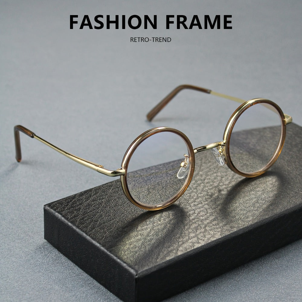 Reading Glasses - 2 Pack Metal Round Frame Spring Hinge for Men Women Lightweight Stylish - product detail view 8