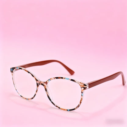 Reading Glasses - Women 3 Pack Flower Pattern Oval Frame +1.00 to +4.00 Multicolor Stylish - product detail view 4