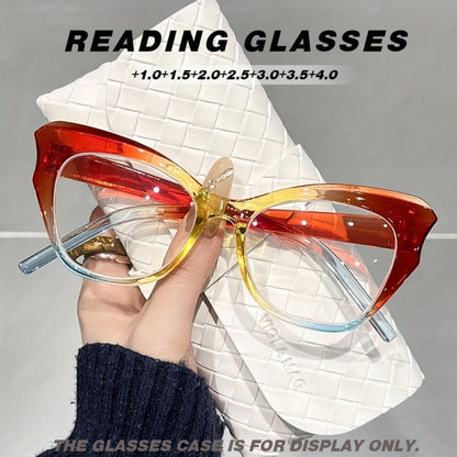 Reading Glasses - Blue Light Men Women Butterfly Cat Eye Frame Anti-Blue Light HD Presbyopic - product detail view 4