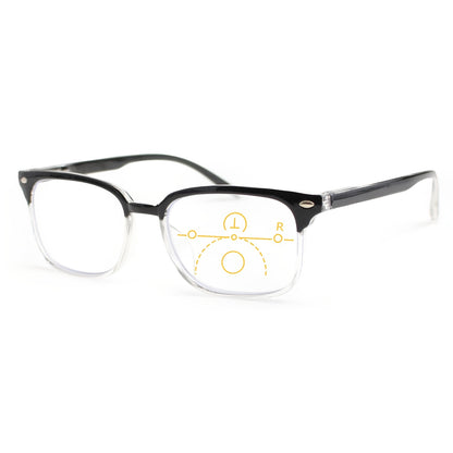Reading Glasses - Small Rectangle Spring Hinge Lightweight PC Lens Unisex Classic Stylish - product detail view 15