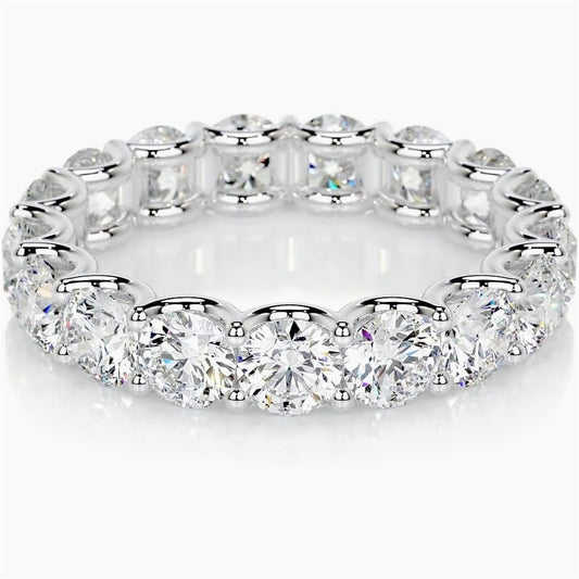 Rings for Women - Moissanite Wedding Ring S925 Sterling Silver Sparkling Solitaire - main product view