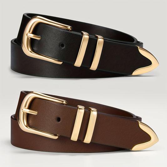 Women's Belt - 2-Pack 's Set Multi-Color Combination Versatile Waist for Dresses Pants - main product view