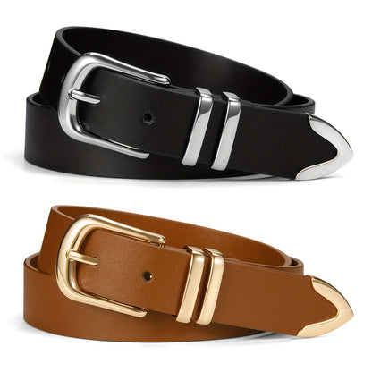 Women's Belt - 2-Pack 's Set Multi-Color Combination Versatile Waist for Dresses Pants - product detail view 15