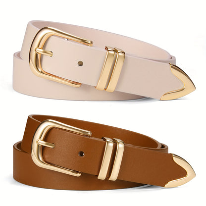 Women's Belt - 2-Pack 's Set Multi-Color Combination Versatile Waist for Dresses Pants - product detail view 29