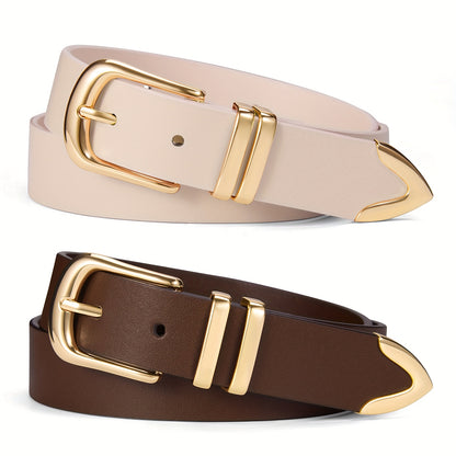 Women's Belt - 2-Pack 's Set Multi-Color Combination Versatile Waist for Dresses Pants - product detail view 31