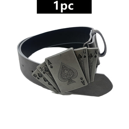 Men's Belt - Genuine Leather for Western Cowboy Style, Embossed Detail, Unique Lighter - product detail view 10