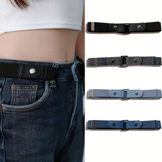 Women's Belt - Invisible Elastic Set 4pcs for | No-Show Vintage Stretch Waist for Casual - main product view
