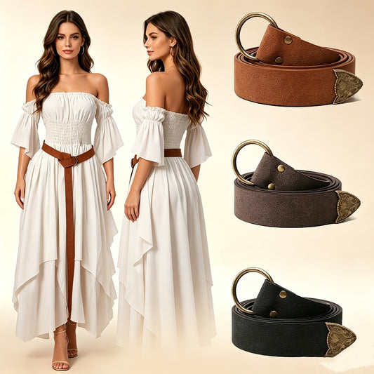 Women's Belt - Long No Buckle for Vintage Boho Waist Tie Sash for Dresses, Maxi Skirts - main product view