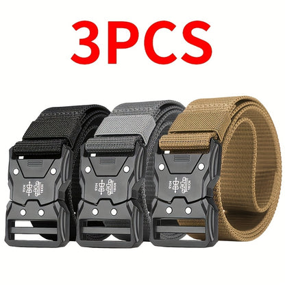 Men's Belt - Nylon for 3 Pack Quick-Release Buckle, Adjustable up to 49.2", Lightweight - product detail view 7