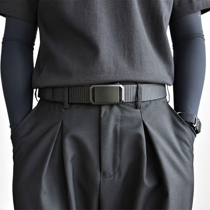 Men's Belt - Nylon Elastic 4-Pack Automatic Buckle Adjustable Stretch Waistband for - product detail view 8