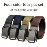 4pcs (black+blue+brown+khaki)