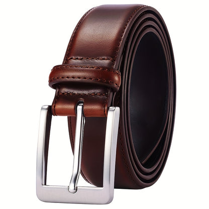 Men's Belt - Prong Buckle for Genuine Leather Jeans , Classic Work & Business Dress - product detail view 17