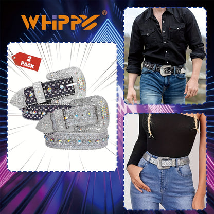 Men's Belt - Rhinestone Bling Waist Chain Body Chain for Women Sparkling Crystal Sequin - product detail view 46