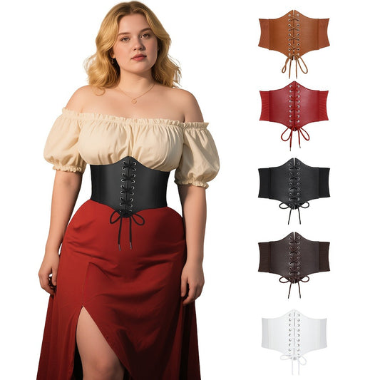 Women's Belt - 's Corset Multi-Pack Black Brown Red White Coffee Silver Crocodile Wide - main product view