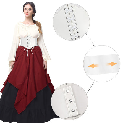Women's Belt - 's Corset Multi-Pack Black Brown Red White Coffee Silver Crocodile Wide - product detail view 27
