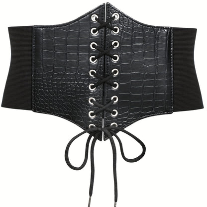 Women's Belt - 's Corset Multi-Pack Black Brown Red White Coffee Silver Crocodile Wide - product detail view 43