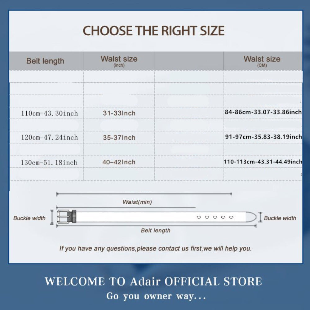 Men's Belt - 's Leather Automatic Buckle Letter M Alloy Buckle Adjustable Dress Black - product detail view 10