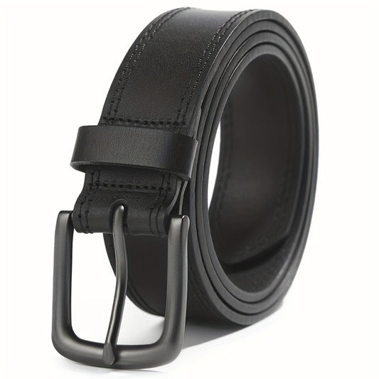 Men's Belt - 's Leather Full Grain Genuine Leather Handmade Dress Stainless Steel - main product view