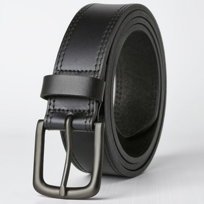 Men's Belt - 's Leather Full Grain Genuine Leather Handmade Dress Stainless Steel - product detail view 29