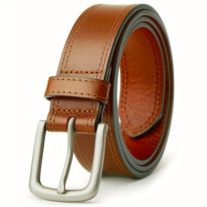Men's Belt - 's Leather Full Grain Genuine Leather Handmade Dress Stainless Steel - product detail view 49