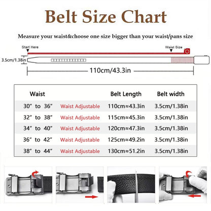 Men's Belt - 's Ratchet Set 2-Pack American Flag Design, Automatic Slide Buckle, Split - product detail view 2