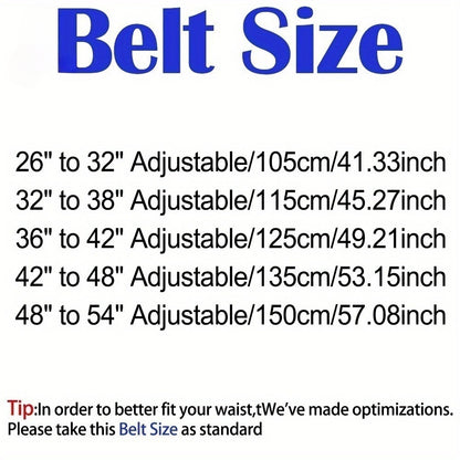 Men's Belt - Sliding Ratchet for 2 Pack 1-3/8" Leather Adjustable No-Hole Set, Dress & - product detail view 2