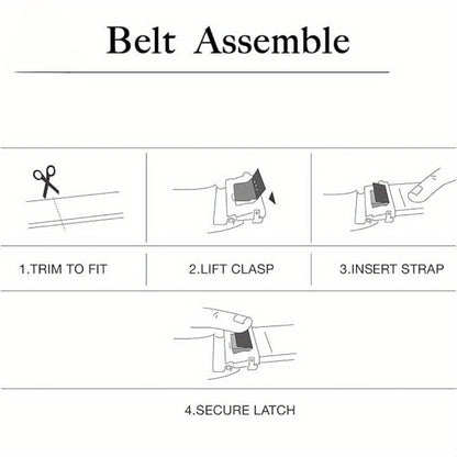 Men's Belt - Sliding Ratchet for 2 Pack 1-3/8" Leather Adjustable No-Hole Set, Dress & - product detail view 14