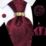 Burgundy Tie Set -159+159
