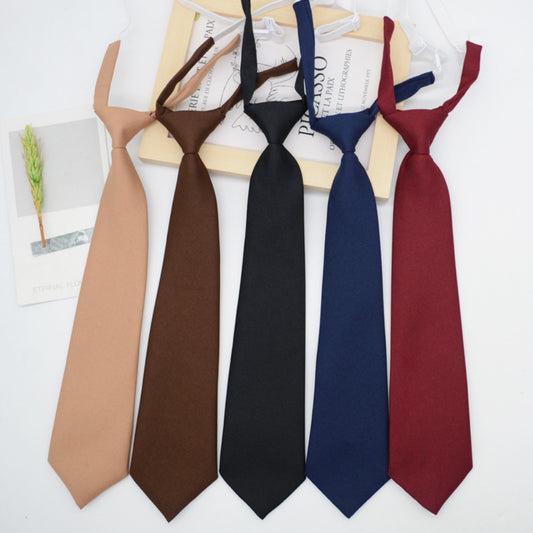 Men's Necktie - Pre-Tied Knotless Adjustable Tie 5 Pack for & Women Academic Style for - main product view