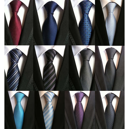 Men's Necktie - 's Ties Set 12 Pack - Classic Jacquard Woven Tie Lot for Business Formal - main product view