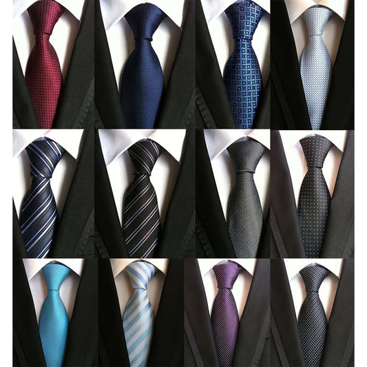 Men's Necktie - 's Ties Set 12 Pack - Classic Jacquard Woven Tie Lot for Business Formal - main product view