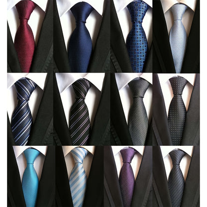 Men's Necktie - 's Ties Set 12 Pack - Classic Jacquard Woven Tie Lot for Business Formal - product detail view 8