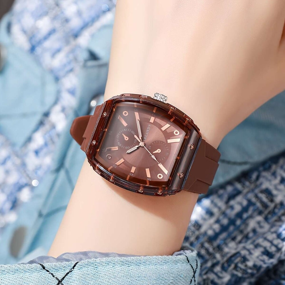 Men's Quartz Watch - 5-Piece 's Set Minimalist Sport Casual Wristwatch Alloy Case Silicone - product detail view 15