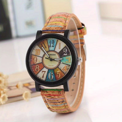Men's Quartz Watch - Boho Colorful for Women Analog Wristwatch Fashion Casual Daily Dress - product detail view 12
